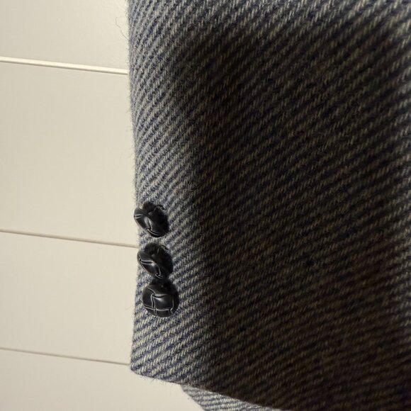 Kuppenheimer Blazer Sports Jacket Herringbone Gray - Picture 6 of 11